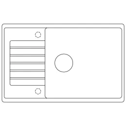 Blanco ZIA XL 6 S Compact kerámia mosogató / Fehér