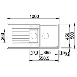 Blanco ZIA 6 S kerámia mosogató / Fehér soft