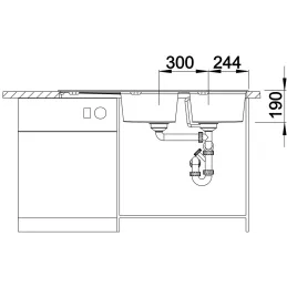 Blanco ZIA 8 S kerámia mosogató / Fehér soft