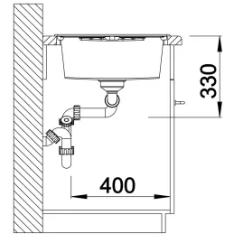 Blanco ZIA 8 S kerámia mosogató / Kávé