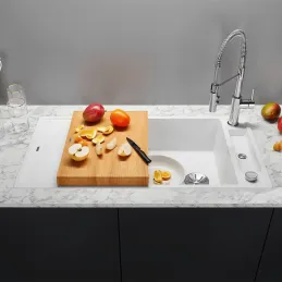 Blanco AXIA III XL 6 S kerámia mosogató excenterrel / Fekete