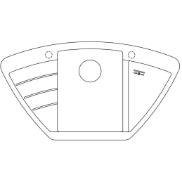 Blanco ZIA 9 E kerámia sarokmosogató / Fehér soft