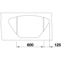 Blanco ZIA 9 E kerámia sarokmosogató / Vulkanikus szürke