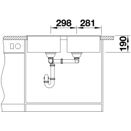 Blanco ZIA 9 kerámia mosogató / Fehér soft