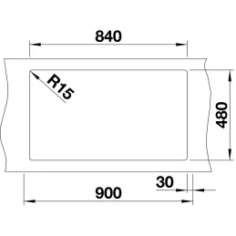 Blanco ZIA 9 kerámia mosogató / Kávé