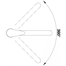 Set Blanco Rozsdamentes acél mosogató DANA 6 + DARAS-S csaptelep zuhannyal / Fényes króm