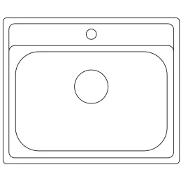 Set Blanco Rozsdamentes acél mosogató DANA 6 + Csaptelep MIDA / Fényes króm