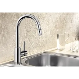 Set Blanco Rozsdamentes acél mosogató DANA 6 + Csaptelep MIDA / Fényes króm