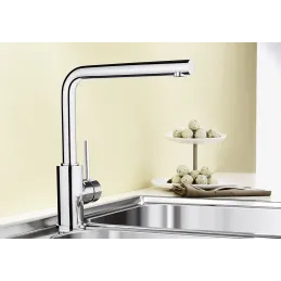 Set Blanco Rozsdamentes acél mosogató DANA 6 + Csaptelep MILA / Fényes króm