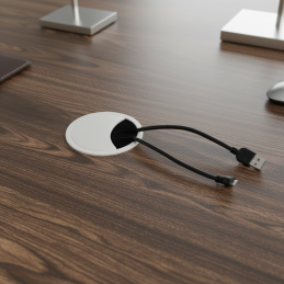 Kábelkivezető LOOP 80 / Fehér