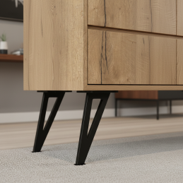 Bútorláb JAPÁN / Fekete matt