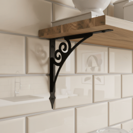 Polctartó GELON / Fekete matt