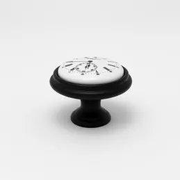 VIAMO CLOCK gombfogantyú / Fekete