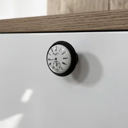 VIAMO CLOCK gombfogantyú / Fekete
