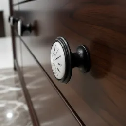VIAMO CLOCK gombfogantyú / Fekete