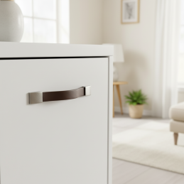 Bőr fogantyú LEATY / Nikkel...