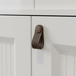 Fogantyúgomb CASE / Bőr barna