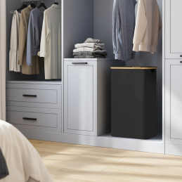 Mosókosár SOFT 90L / Fekete