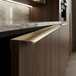 Fogantyú bútorélre AVANTI / Csiszolt sárgaréz