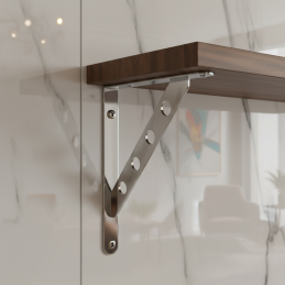 ROSA polctartó / Fényes króm