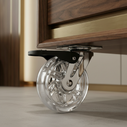 Bútorgörgő fékkel 75 mm /...