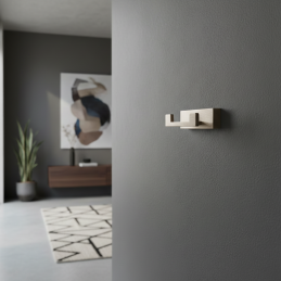 Akasztó DELTA DUO / Csiszolt nikkel