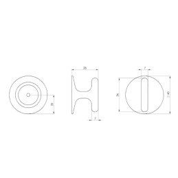 Akasztó STYLLA / Fehér matt