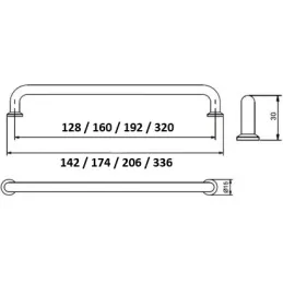 KAREN fogantyú / Fényes arany