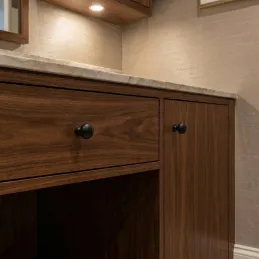 Gombfogantyú KAREN / Fekete matt