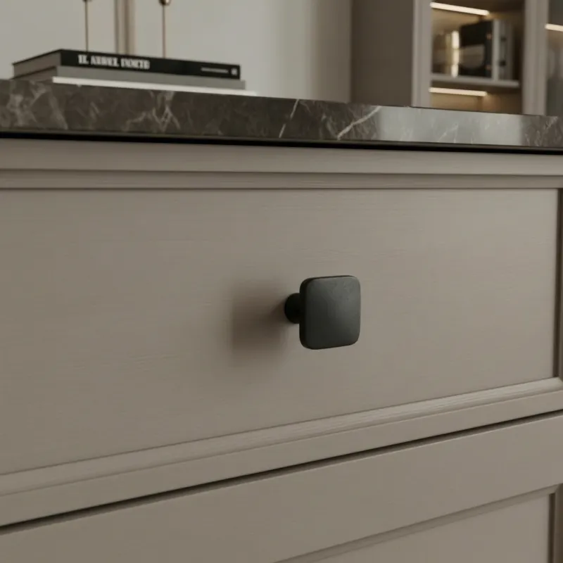 LANDRA gombfogantyú / Fekete matt