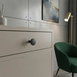 MAIRA gombfogantyú / Fekete matt