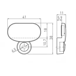 Üvegtartó KAMALA / Fényes króm