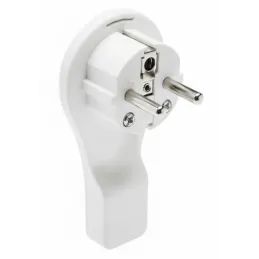 Lapos dugós csatlakozó / Fehér