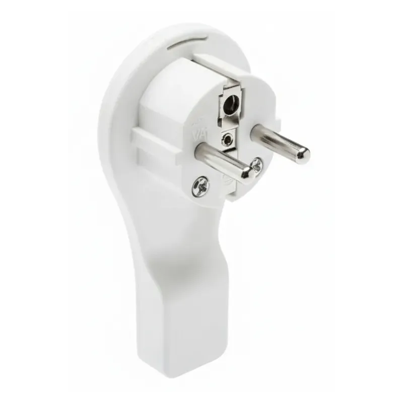 Lapos dugós csatlakozó / Fehér