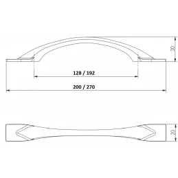 BEATRIZ fogantyú / Fekete matt