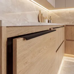 Fogantyú ajtó élére DIAZ / Fekete matt