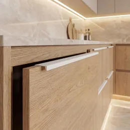 DIAZ ajtóél fogantyú / Matt fehér