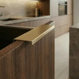 DIAZ ajtóél fogantyú / Csiszolt arany