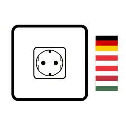 Kihúzható aljzat LEGIA SCHUKO 2x230V + USB A-C + fény / Matt fekete