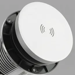 Kihúzható aljzat LEGIA SCHUKO 2x230V + USB A-C + fény / Matt fehér