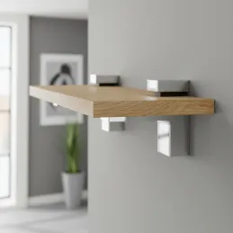 QUADRO polctartó / Fényes króm