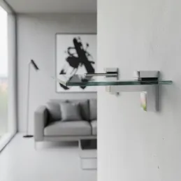 QUADRO polctartó / Fényes króm