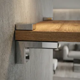 QUADRO polctartó / Fényes króm