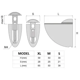 Polctartó ARAGON / Rozsdamentes acél