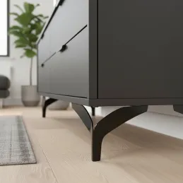 Bútorláb DELTA / Fekete matt