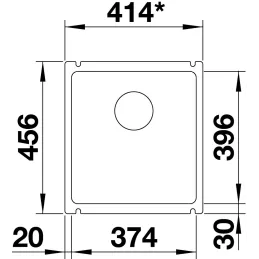 Kerámia mosogató Blanco PALONA 6 / húzóval