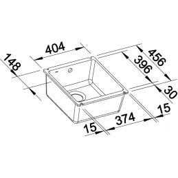 Kerámia mosogató Blanco PALONA 6 / húzóval