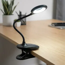 Asztali LED lámpa asztalra rögzítéssel 4W ALBO / Fekete