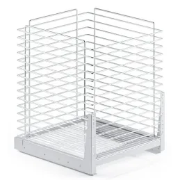 Kihúzható szennyestartó kosár csillapítással és ajtóra szereléssel ORTA / Fényes króm