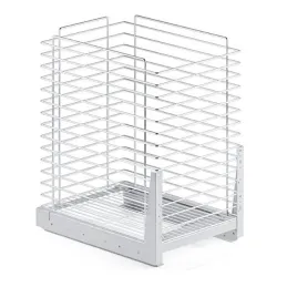 Kihúzható szennyestartó kosár csillapítással és ajtóra szereléssel ORTA / Fényes króm